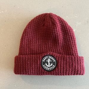 Red East Coast Lifestyle Waffle Toque